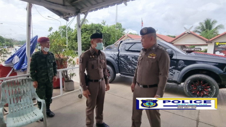 ((POLICE NEWS update PLUS))..”รอง ผบช.ภ.6 รรท.ผบก.ภ.จว.ตาก  เดินทางไปตรวจเยี่ยมด่านตรวจป้องกันปราบปรามยาเสพติดและสิ่งผิดกฎหมายห้วยยะอุ สภ.พะวอ “