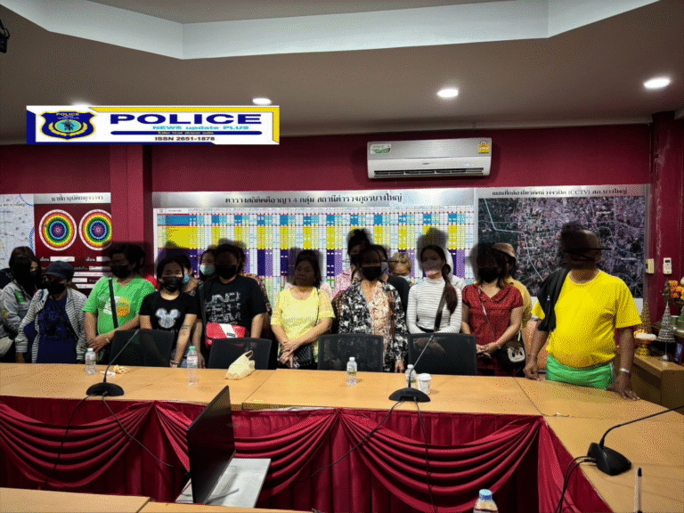 ((POLICE NEWS update PLUS))…”ผู้การนนท์สั่งจับบ่อนแห่งที่ 3 บริเวณตลาดบางใหญ่ โดยสามารถจับกุมนักพนันเสือ-มังกร ได้ 29 ราย