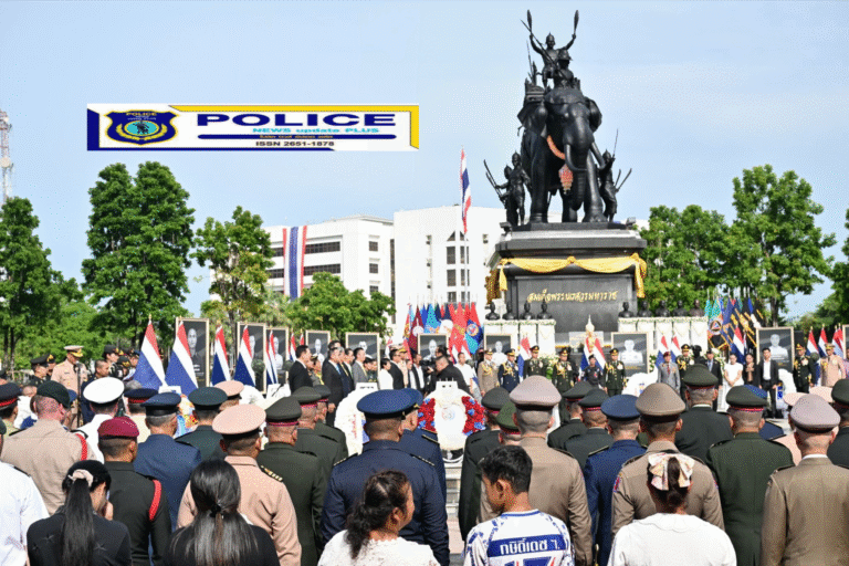 ((POLICE NEWS update PLUS))…”มูลนิธิป่อเต็กตึ๊ง ร่วมพิธีสดุดีวีรกรรมนักรบกล้าและอาลัยประชาชนผู้บริสุทธิ์ที่เสียชีวิตจากเหตุการณ์ความไม่สงบชายแดนไทย – กัมพูชา ณ กองบัญชาการกองทัพไทย เขตหลักสี่ กรุงเทพฯ
