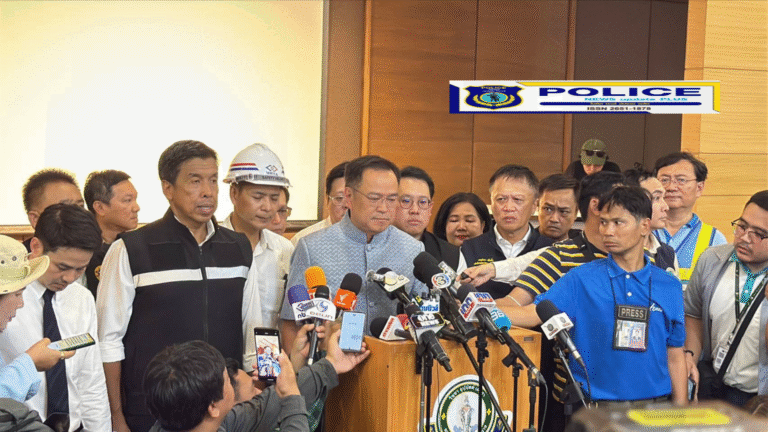 ((POLICE NEWS update PLUS))…”อนุทิน” รุดตรวจสอบจุดเกิดเหตุดินสไลด์หน้า รพ.วชิระ ย้ำ สำคัญที่สุดต้องเร่งหาสาเหตุให้ได้