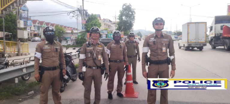 ((POLICE NEWS update PLUS))…”เจ้าหน้าที่จราจร สภ.บ้านบึงกวดขันวินัยจราจร เน้น10ข้อหาหลักและป้องกันอุบัติเหตุบนทางและป้องกันอาชญากรรมในพื้นที่